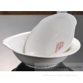 ivory creamy pure white decal customise decal customize brand print oval bowl